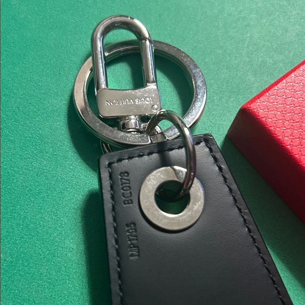 79. Louis Vuitton Monogram Eclipse Key Holder/Charm with COA